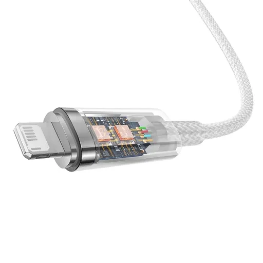 کابل شارژ USB به لایتنینگ باسئوس مدل Baseus Explorer Series Fast Charging Cable With Smart Temperature Control 2.4A طول 2 متر