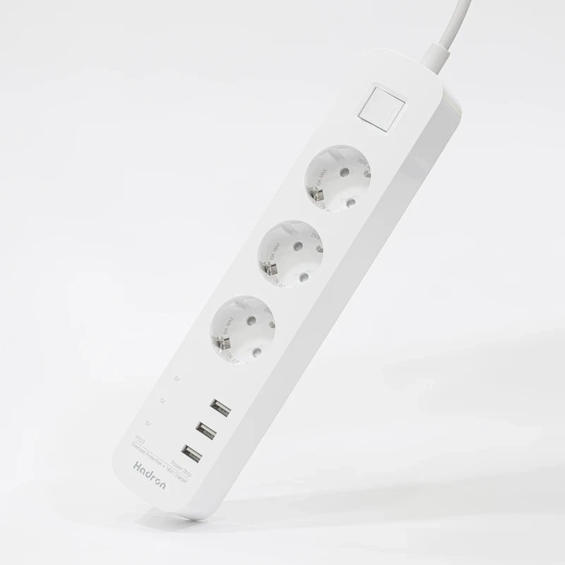 پاور استریپ هادرون (چند راهی برق) Hadron P323 به طول 1.8 متر