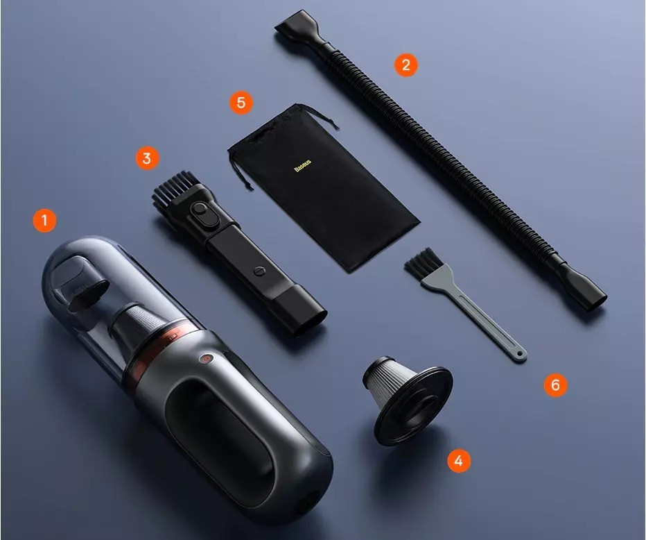 جارو شارژی خودرو باسئوس A7 VCAQ020213 90W