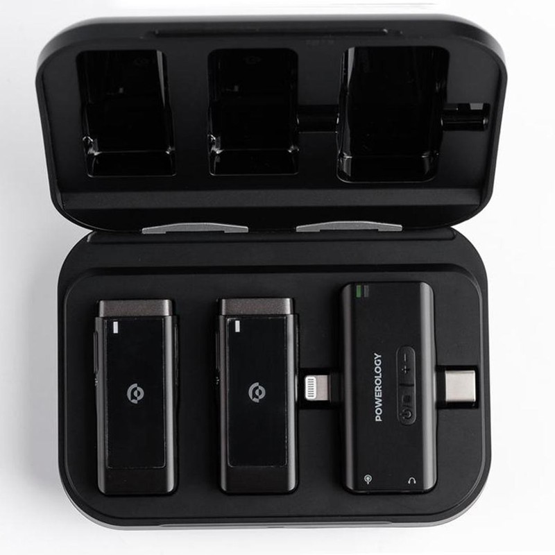 ست میکروفن بی سیم پاورولوجی Powerology Lavalier  Duo PWmic2