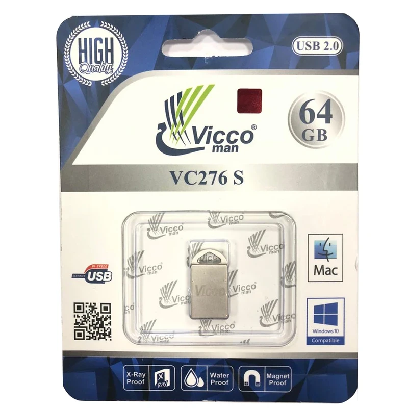 فلش مموری ویکومن مدل Vicco USB2.0 VC276 با ظرفیت 64 گیگابایت