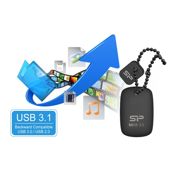 فلش مموری سیلیکون پاور مدل Silcon Power Jewel J07 USB 3  ظرفیت 64 گیگابایت