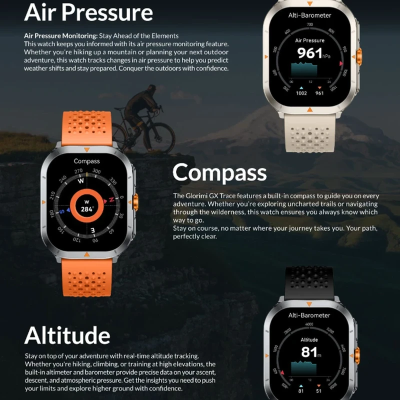 ساعت هوشمند گلوریمی مدل Glorimi GX Trace