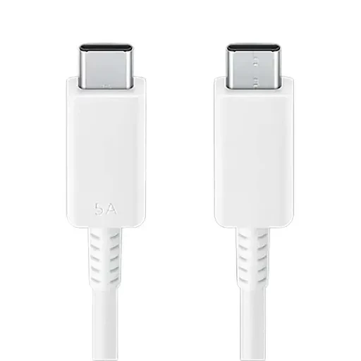 کابل شارژ USB-C به USB-C سامسونگ مدل Samsung EP-DX510 جریان 5 آمپر طول 1,8 متر