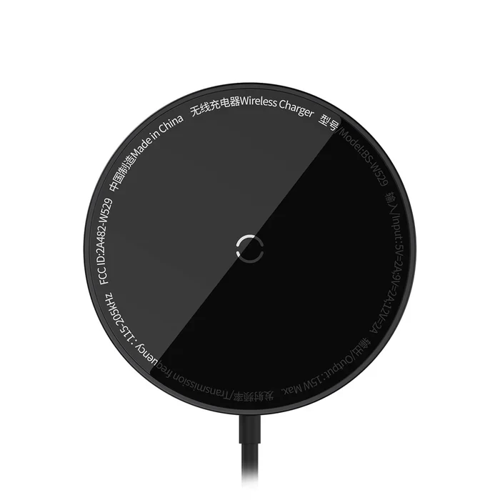 شارژر بی سیم 15 وات باسئوس مدل Baseus Simple Mini3 Magnetic Wireless Charger CCJJ040001