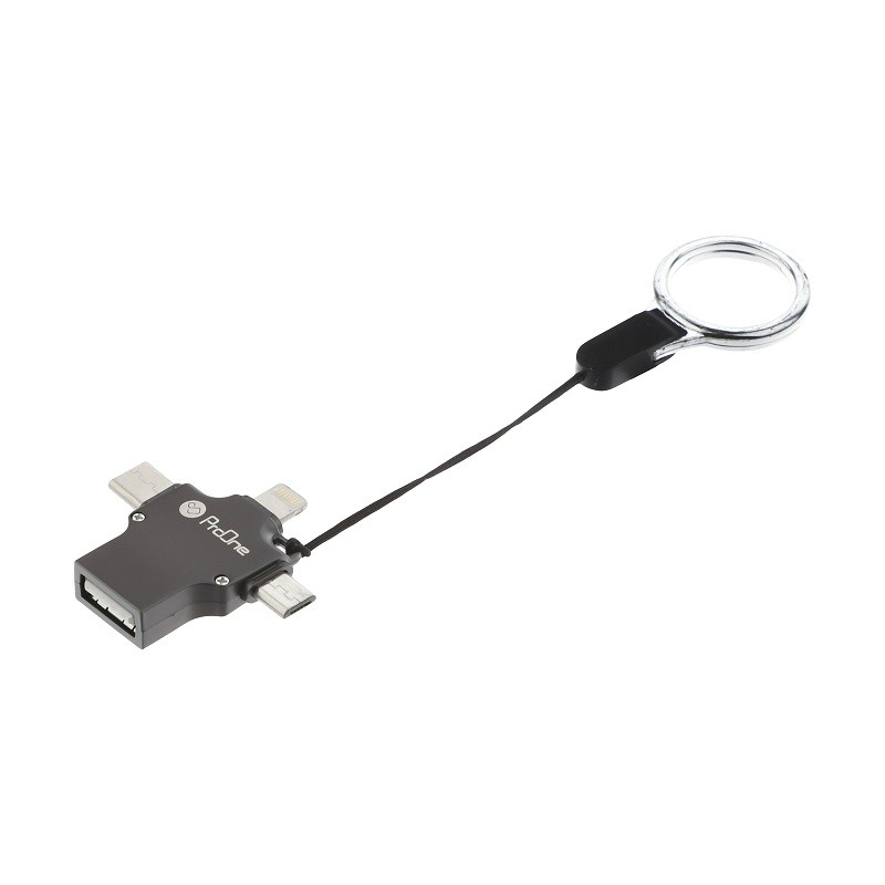 مبدل USB به USB-C / Lightning / micro USB پرووان مدل PCO04