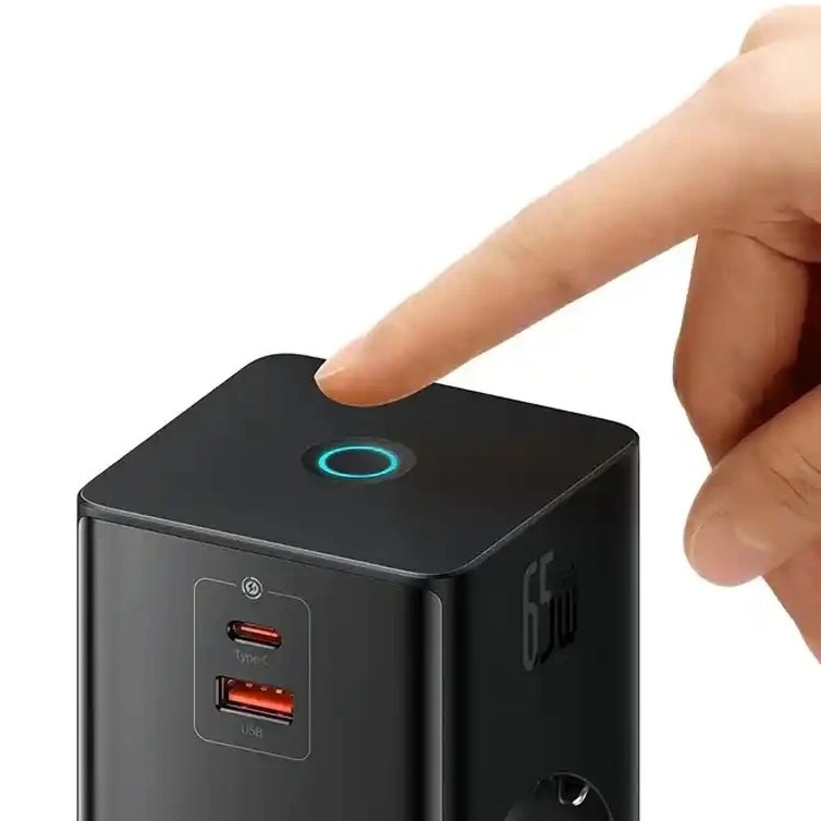 شارژر رومیزی باسئوس مدل Power Combo PSLR000301 با توان 65 وات