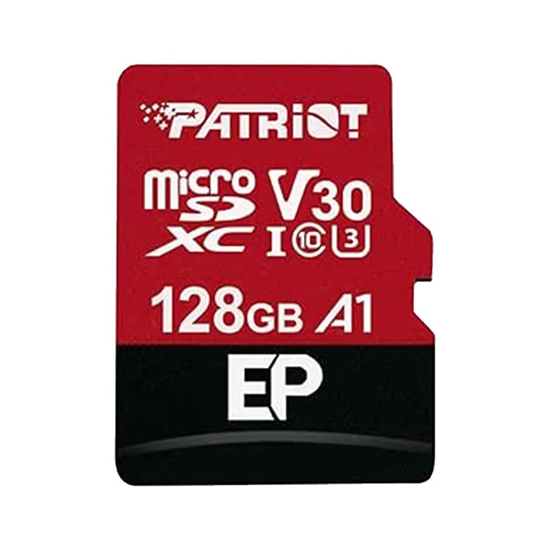 کارت حافظه میکرو اس دی پاتریوت مدل EP microSDXC CL10 V30 A1 ظرفیت 128 گیگابایت