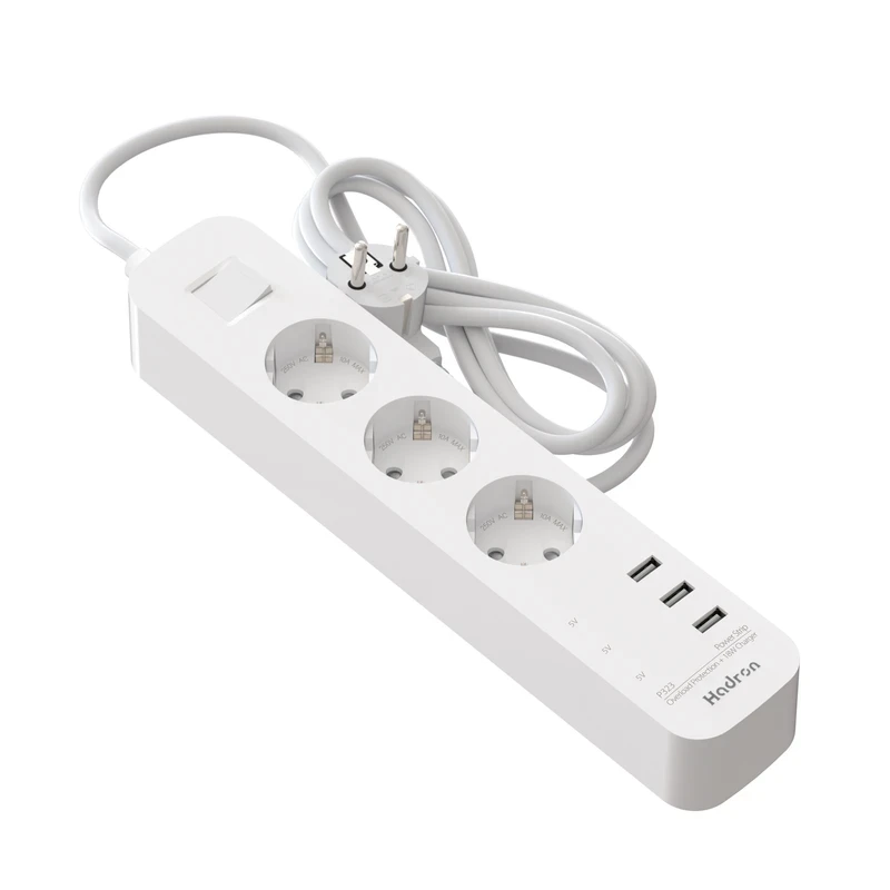 پاور استریپ هادرون (چند راهی برق) Hadron P323 به طول 1.8 متر