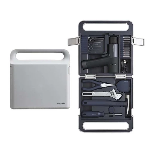 جعبه ابزار و دریل بی سیم هوتو مدل Hoto 12V Bushless Drill Kit QWDZGJ001