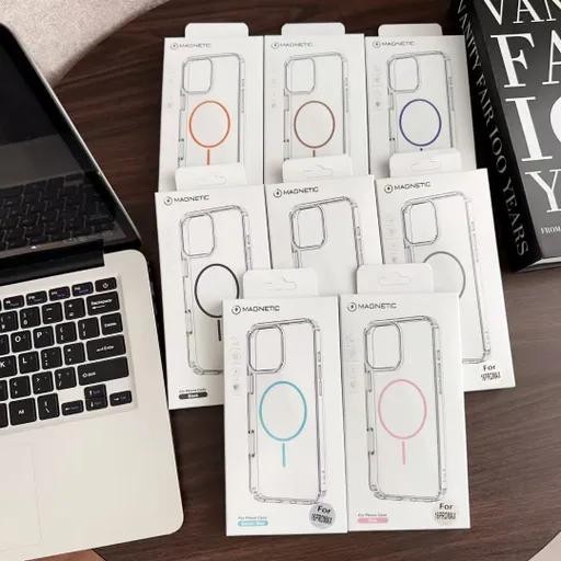 کاور Magnetic دور ژله ای MagSafe اپل مدل iPhone 16 Pro Max - پک ده عددی