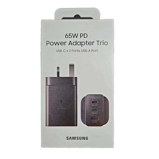 شارژر دیواری سامسونگ مدل Power Adapter Trio EP-T6530 سه پین با توان 65 وات