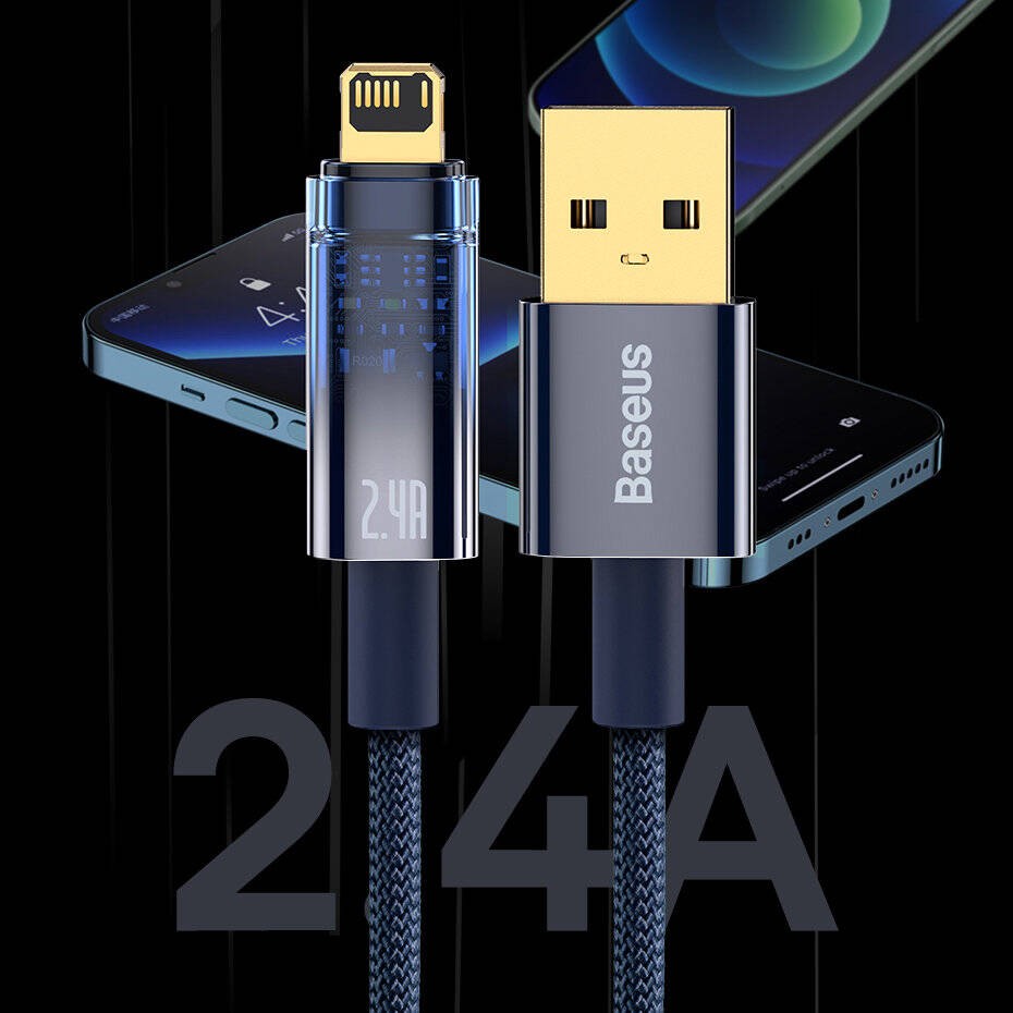 کابل تبدیل USB به لایتنینگ بیسوس مدل Explorer Series طول 2 متر