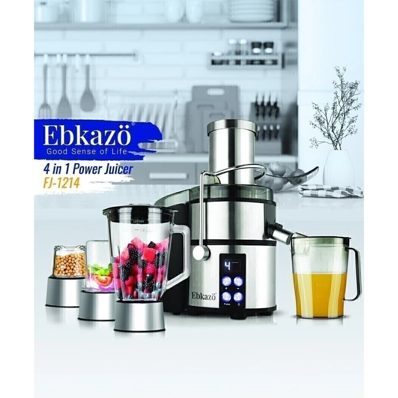 آبمیوه گیری چهار کاره ابکازو مدل Ebkazo FJ-1214