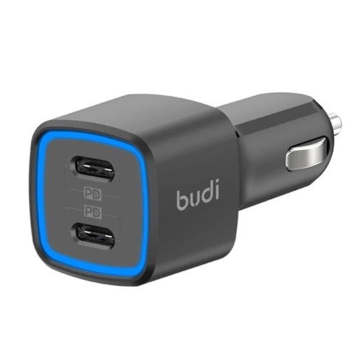 شارژر فندکی بودی مدل Budi CC065RB با خروجی USB-C  و توان 70 وات