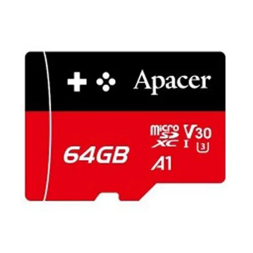 کارت حافظه میکرو اس دی اپیسر مدل MicroSD XC CL10 U3 Gaming Card UHS l V30 A1 W/0  ظرفیت 64 گیگابایت