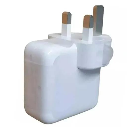 شارژر دیواری 35 وات اپل سه پین مدل Apple A2676 با دو خروجی USB-C (های کپی)