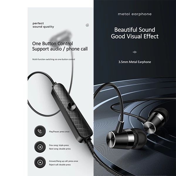 هندزفری سیمی 3.5mm یوسمز EP-42