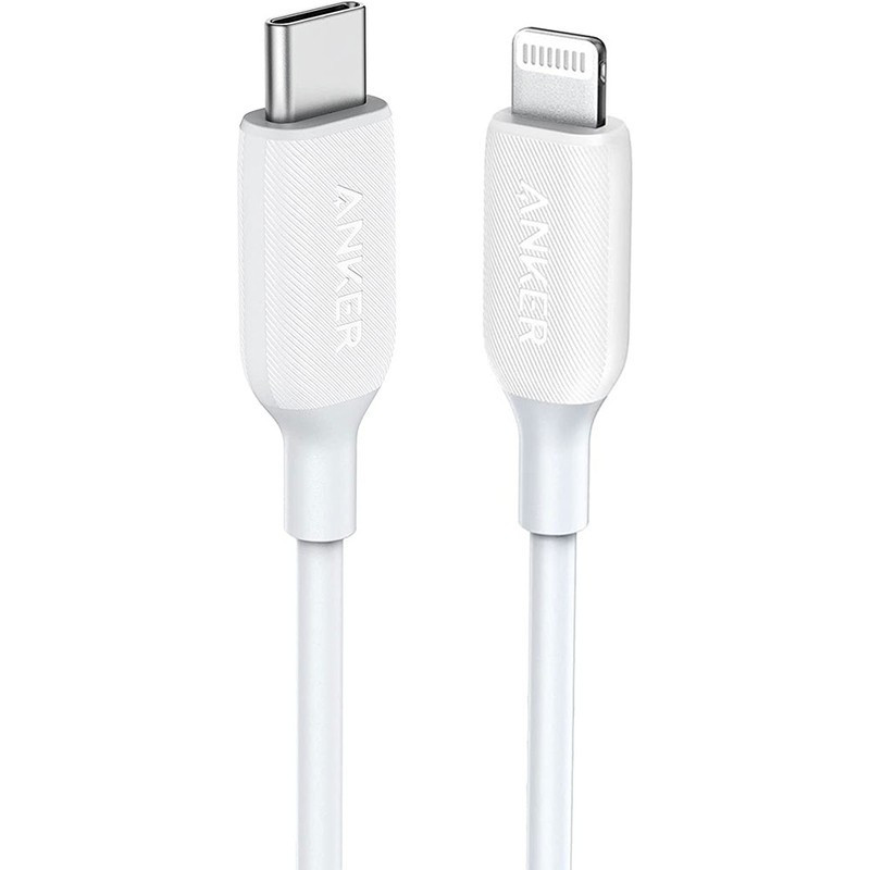 کابل تبدیل USB-C به لایتنینگ انکر Anker PowerLine III A8833 طول 1.8 متر