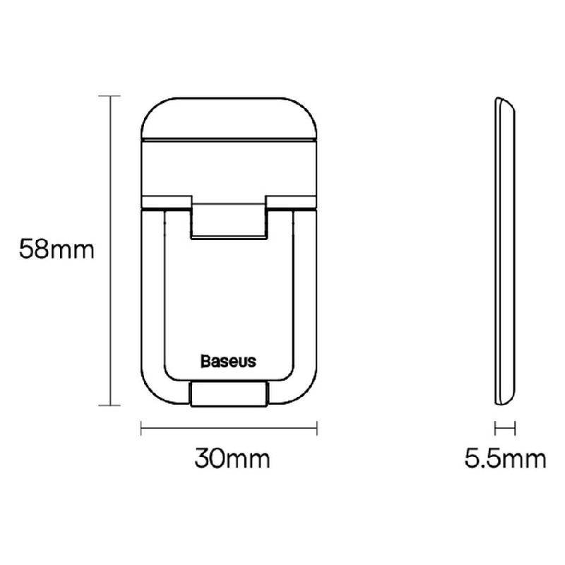 پایه نگهدارنده لپ تاپ باسئوس مدل Slim Laptop Kickstand LUZC000013 بسته 2 عددی