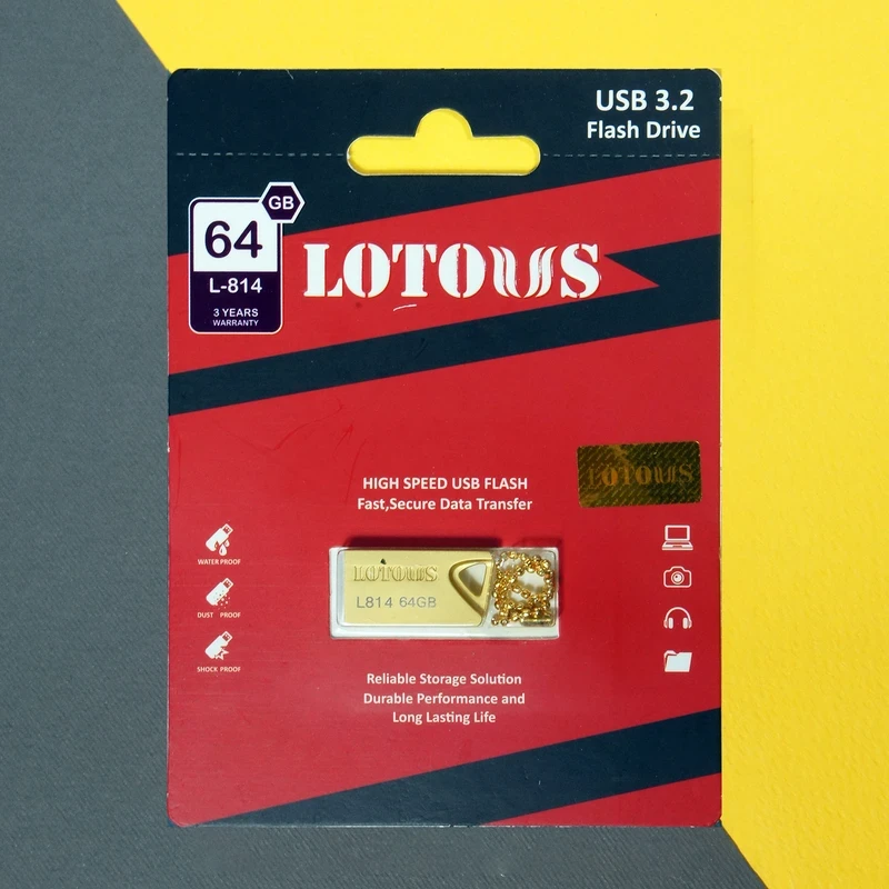 فلش مموری لوتوس مدل L-814 ظرفیت 64 گیگابایت