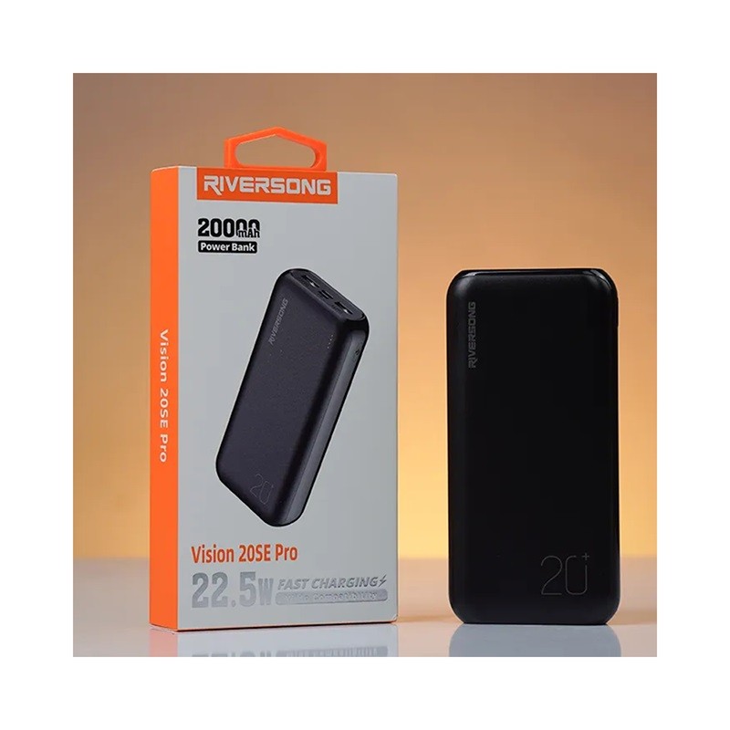 پاوربانک 22.5 وات ریورسانگ مدل Vision 20SE Pro PB84 ظرفیت 20000 میلی‌ آمپر ساعت
