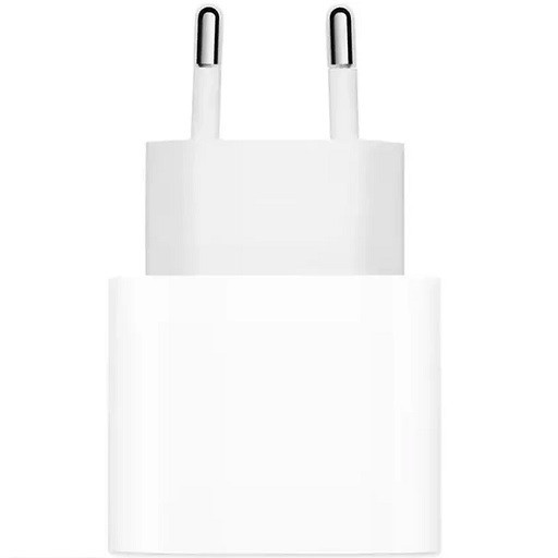 شارژر دیواری اپل دو پین مدل Apple A2347 USB-C توان 20 وات پارت نامبر ZM/A (های کپی +A)