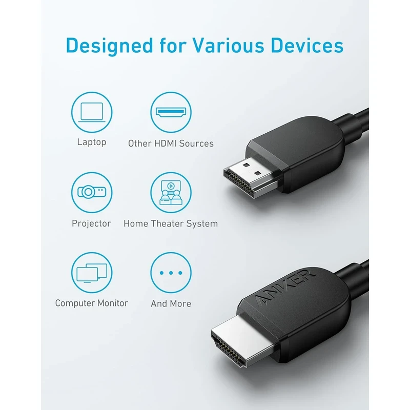 کابل HDMI انکر مدل ANKER A8742 طول ۱.۸ متر