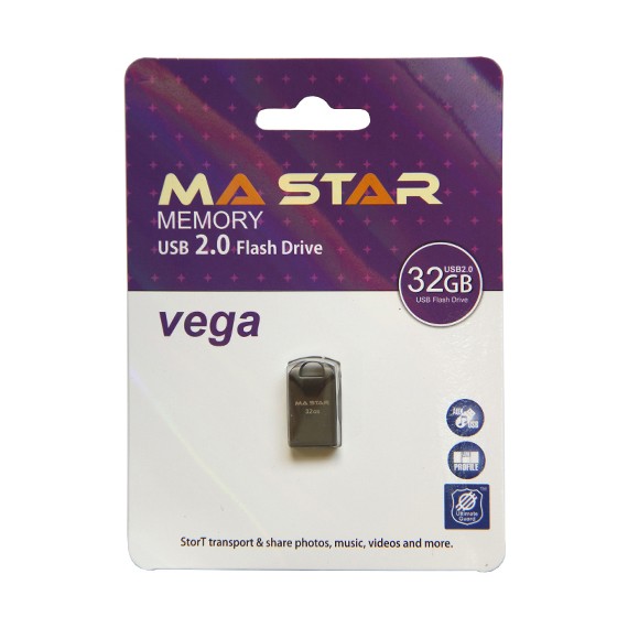 فلش مموری ام ای استار MA Star Vega USB 2.0 ظرفیت 32 گیگابایت