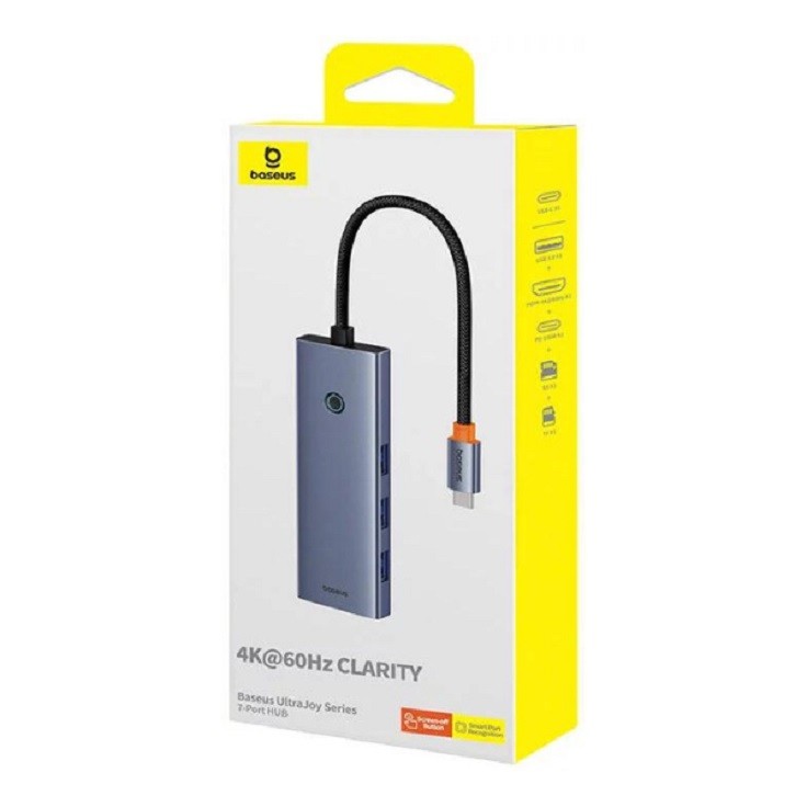 هاب 7 پورت باسئوس  Ultrajoy دارای USB A3*3+HDMI+PD+SD/TF