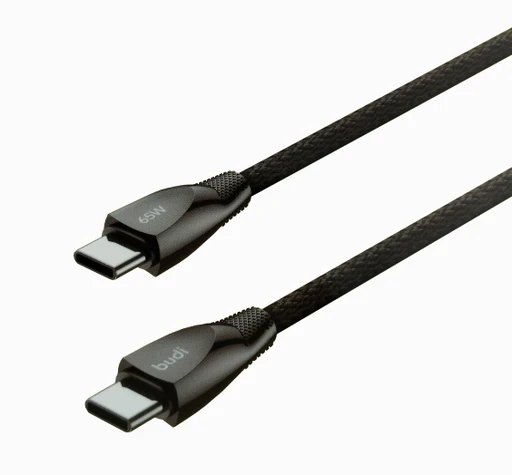 کابل کنفی تبدیل ‌USB-C به ‌USB-C بودی مدل Budi DC128TT12B طول 1.2 متر