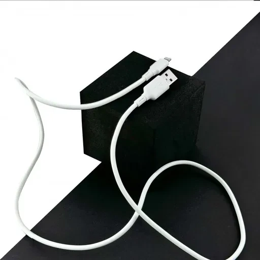 کابل شارژ ‌USB به لایتنینگ بودی مدل Budi DC256L10W جریان 2.4 آمپر طول 1 متر