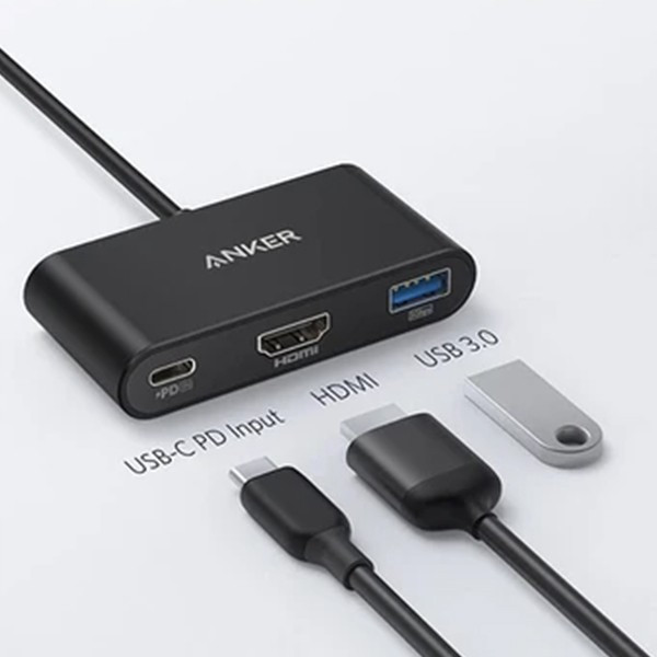 هاب ۳ پورت انکر Anker PowerExpand A8339 با کابل USB-C
