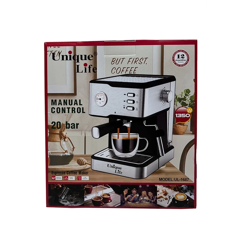 اسپرسو ساز یونیک لایف UL-1687 توان 1350 وات 20 بار