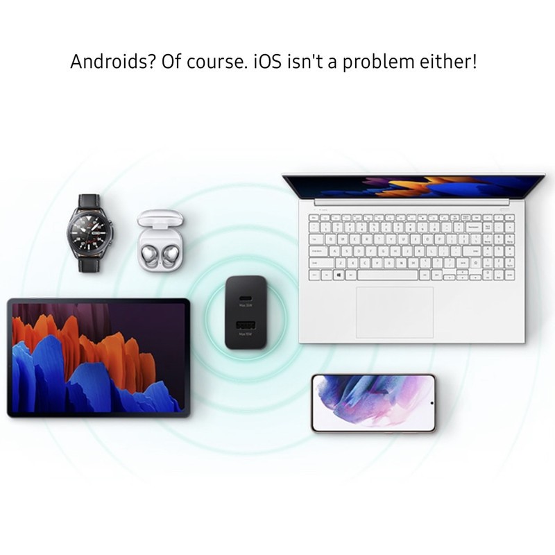 شارژر دیواری دو پین 35 وات سامسونگ EP-TA220