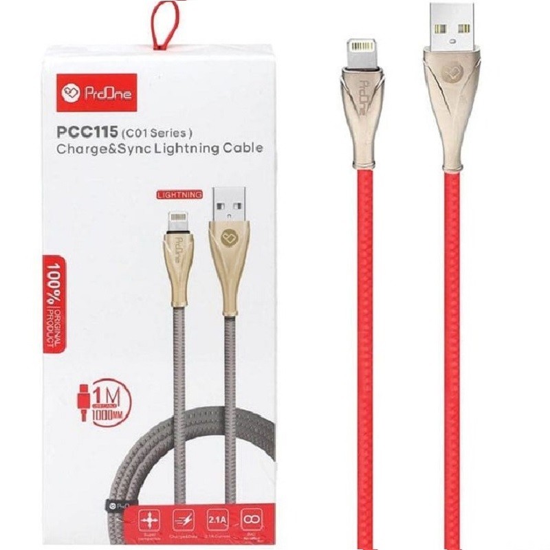 کابل تبدیل USB به لایتنینگ پرووان مدل PCC115 طول 1 متر