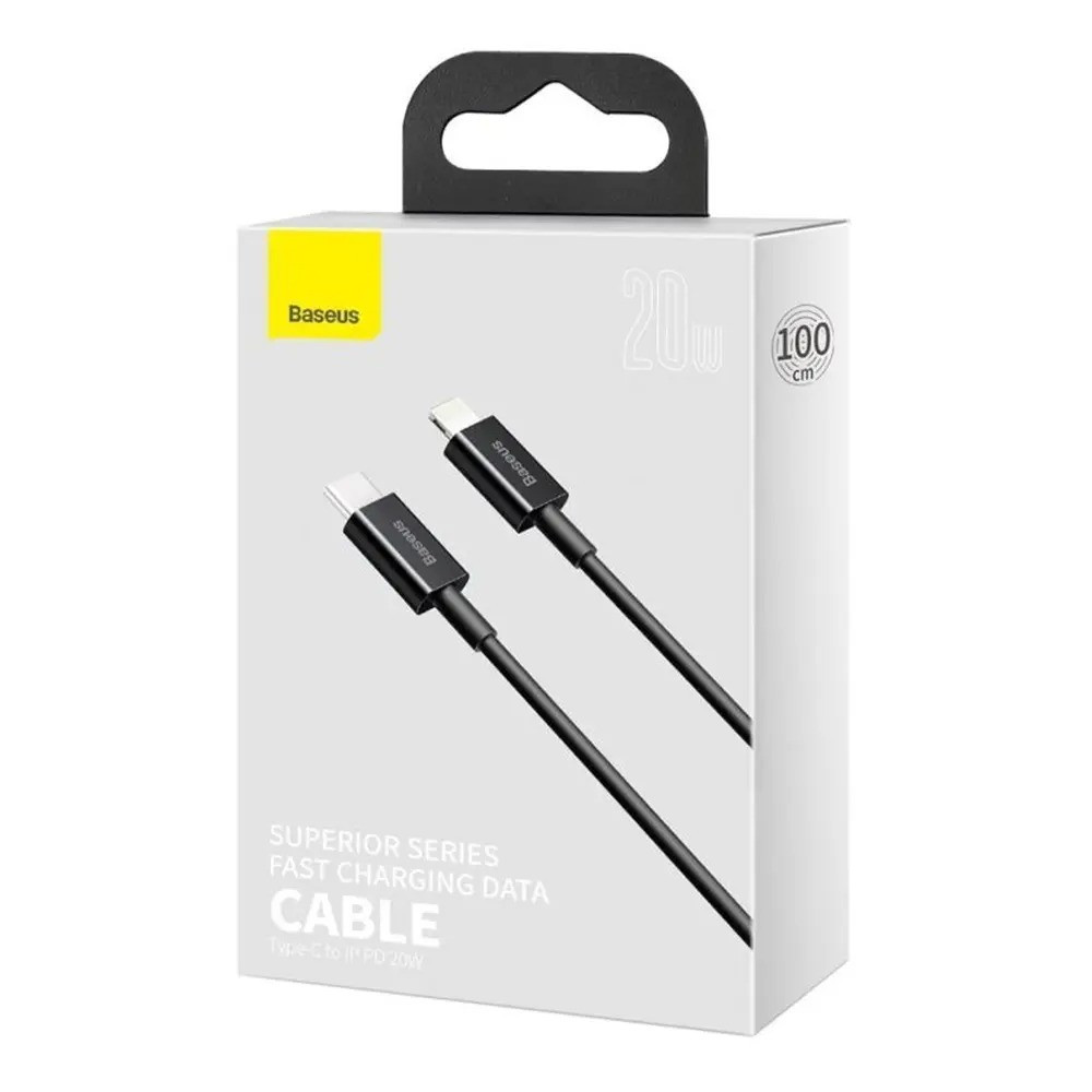 کابل تبدیل USB-C به لایتنینگ باسئوس مدل SUPERIOR SERIES CATLYS-A01 20w طول 1 متر