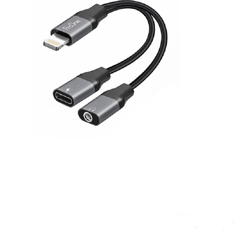 کابل تبدیل لایتنینگ به AUX / USB-C پرووان مدل PCA46