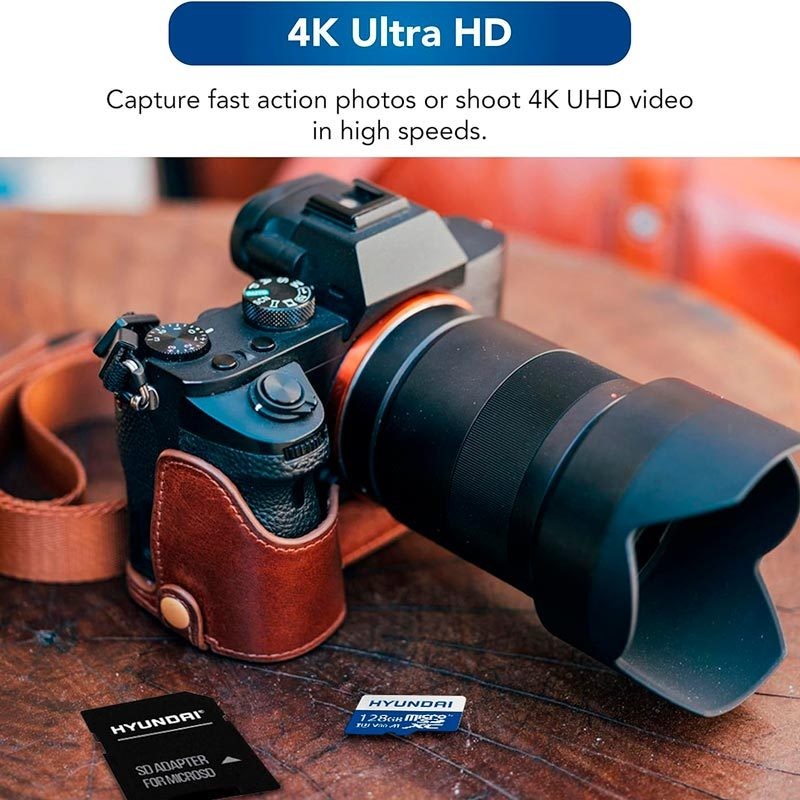 کارت حافظه هیوندای مدل Hyundai A1 V30 U3 C10 100MB/s MicroSD ظرفیت 128 گیگابایت