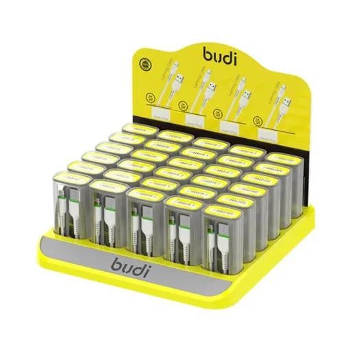 پک 30 عددی کابل شارژ USB به لایتنینگ بودی مدل Budi DC701L طول 1 متر
