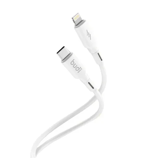 کابل شارژ ‌USB-C به لایتنینگ بودی مدل Budi DC256TL10W طول 1 متر