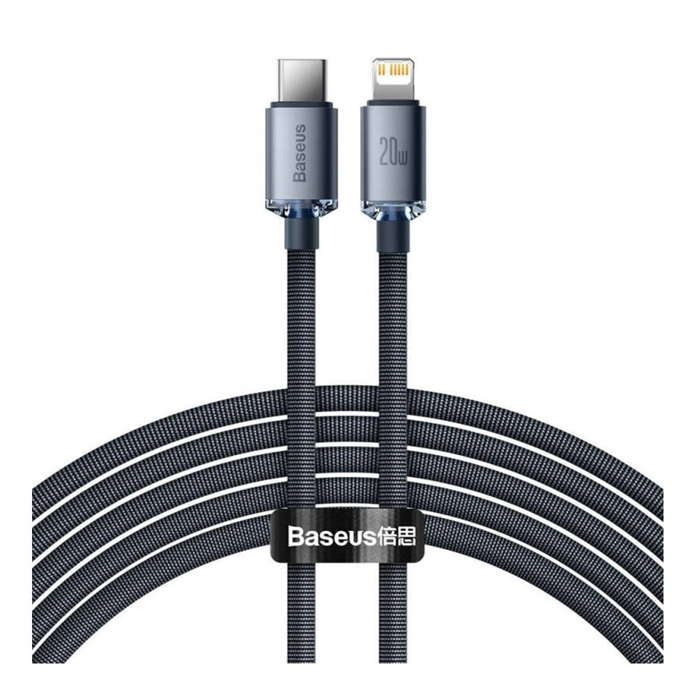 کابل تبدیل Type-C به لایتنینگ باسئوس CAJY000301 20W با طول 2 متر
