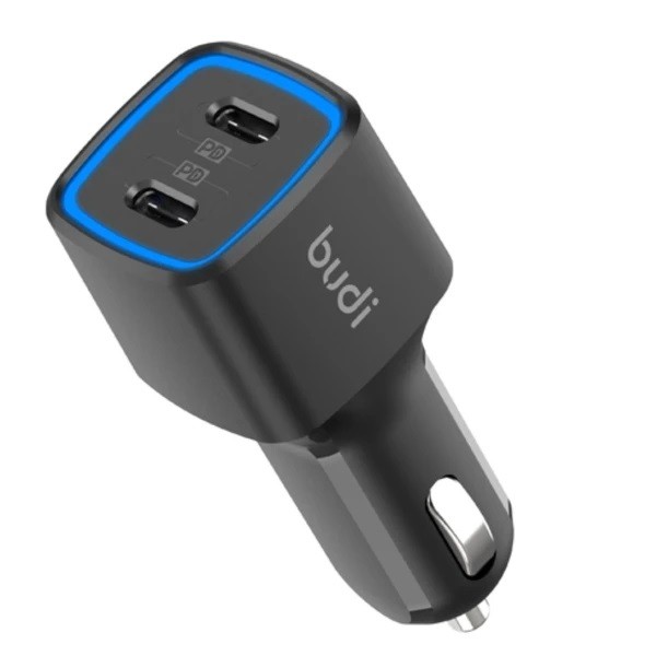 شارژر فندکی بودی مدل Budi CC065RB با خروجی USB-C  و توان 70 وات