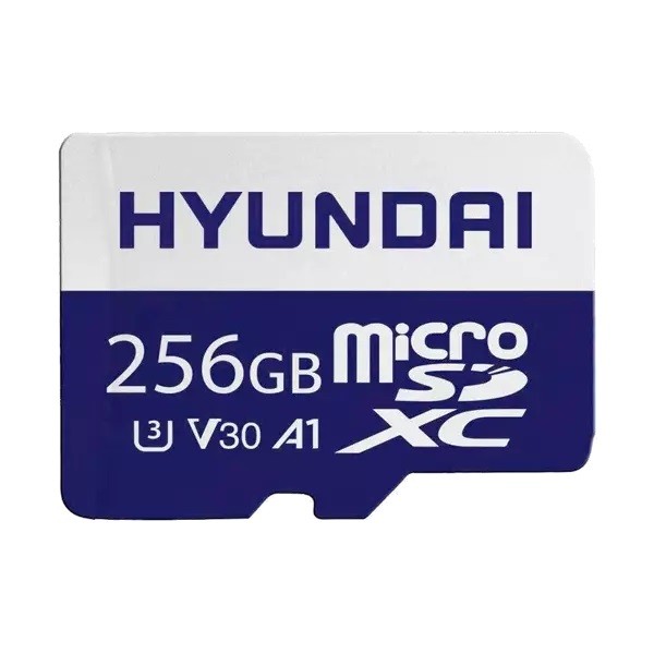 کارت حافظه هیوندای کلاس 10 استاندارد UHS-I U3 A1-V30 سرعت 100MBps ظرفیت 256 گیگابایت