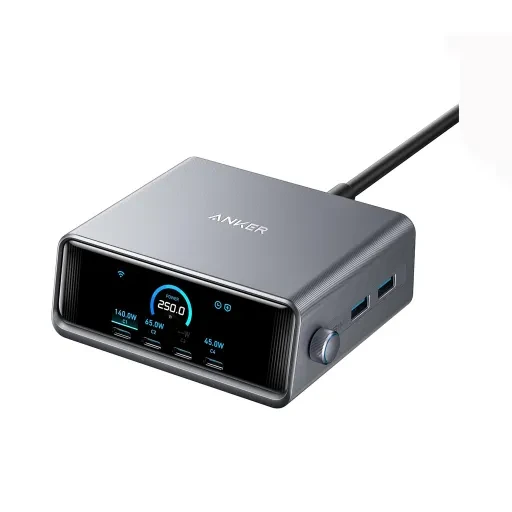 هاب شارژ ۶ پورت انکر 250 وات Anker Prime Charger GaN Charging Station A2345