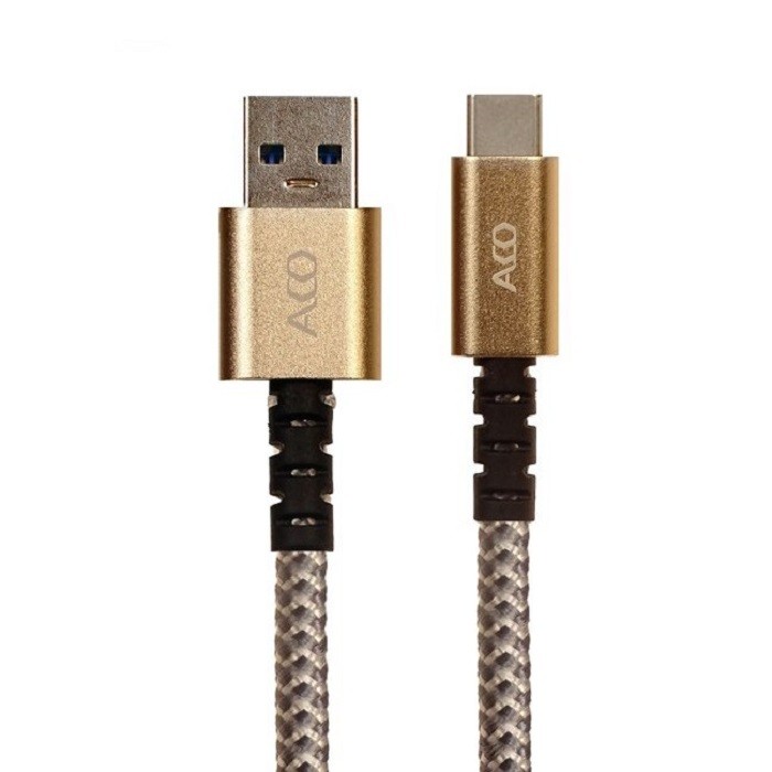 کابل تبدیل USB به USB-C آکو مدل ACO SUPER CHARGE PRO طول یک متر