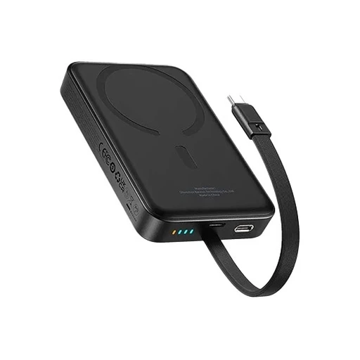 پاوربانک باسئوس 30 وات مدل Baseus Magnetic Mini Wireless Fast Charge Type-C ظرفیت 10000 میلی آمپر ساعت