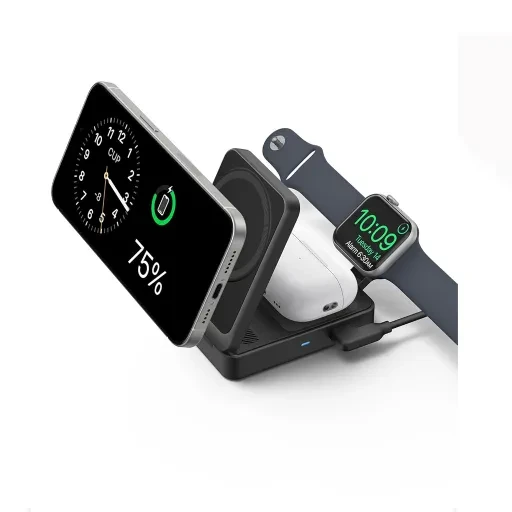 شارژر بی سیم نکر مدل Anker MagGo Wireless Charging B2557 توان 15 وات