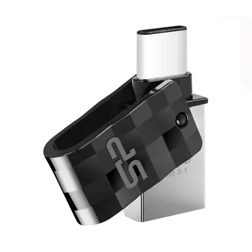 فلش مموری سیلیکون پاور مدل Dual USB C31 Type-A + Type-C USB 3.2 -ظرفیت 64 گیگابایت