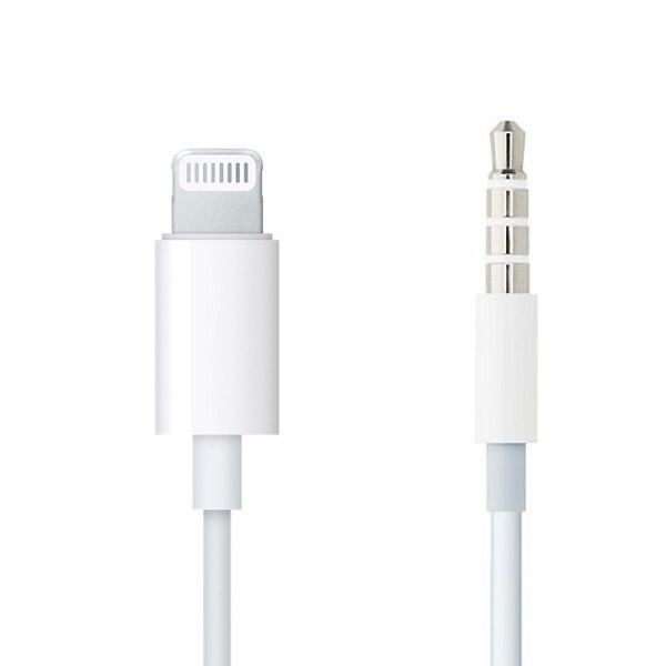 کابل تبدیل لایتنینگ به فیش 3.5 میلیمتری (AUX) اپل MR2C2ZE/A طول 1.2 متر